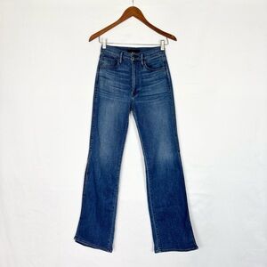 3X1 Adeline Split Flare Jean Size 25 Dark‎ Wash Blue Stretch High Rise